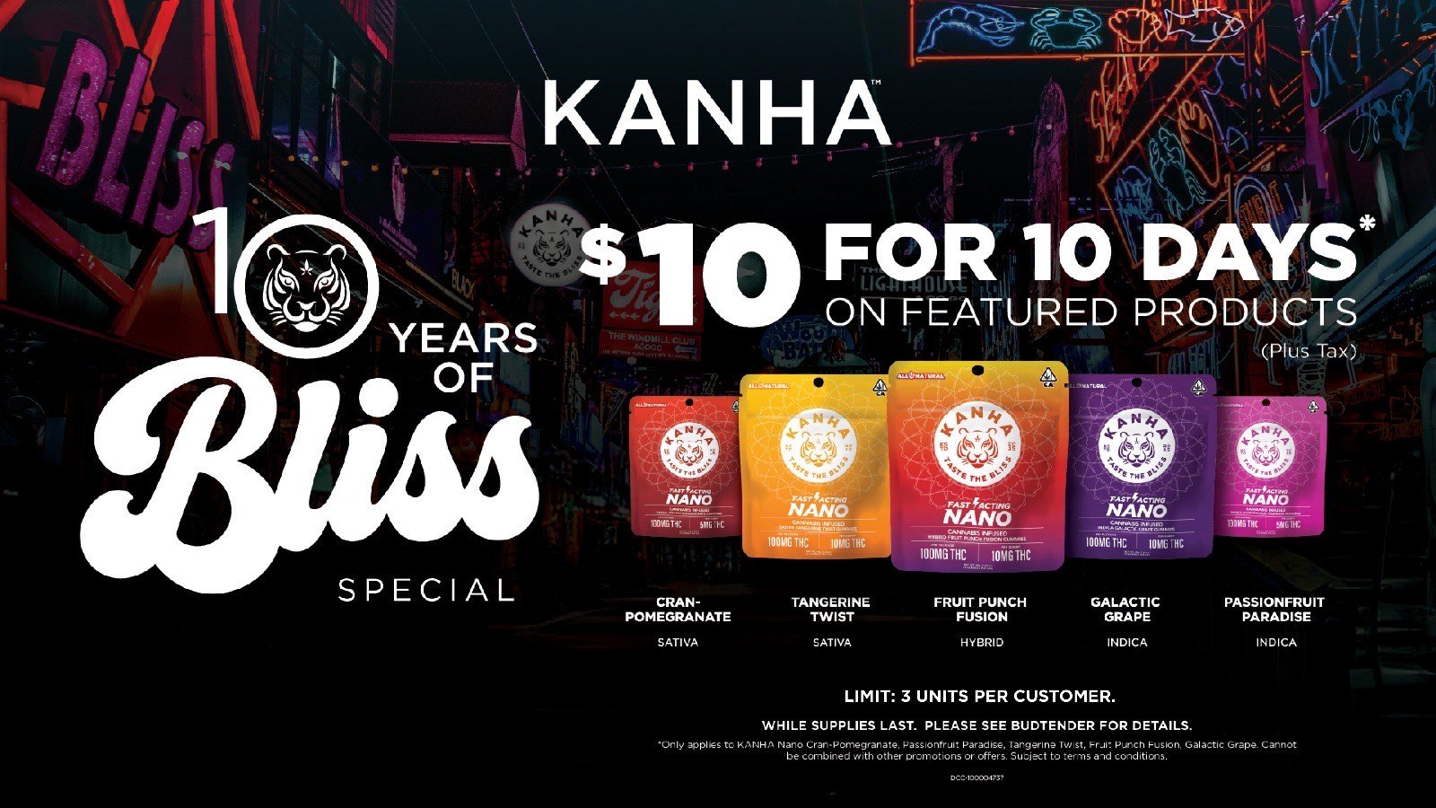 deals for $10 kanha edibles